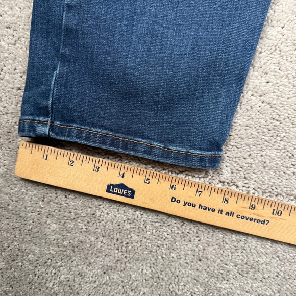 Levi's 502 Men's 46x30 Dark Wash Tapered Fit Stretch Big Tall Jeans - Picture 5 of 10